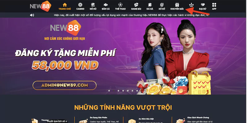 New88 hướng dẫn tân thủ cách nhận khuyến mãi liền tay